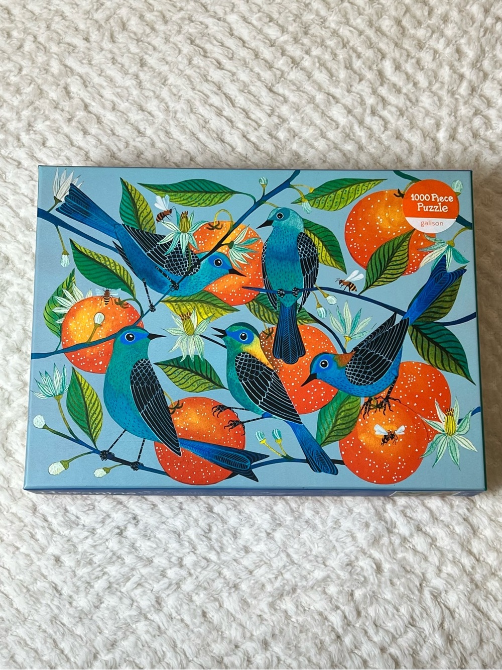 Galison “Naranjas” 1000-Piece 27x20” Jigsaw Puzzle - Bird Lover Family Fun
